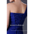 Grace Karin Mulheres Long Chiffon One Shoulder design Blue Vestido de dama de honra CL3467-1